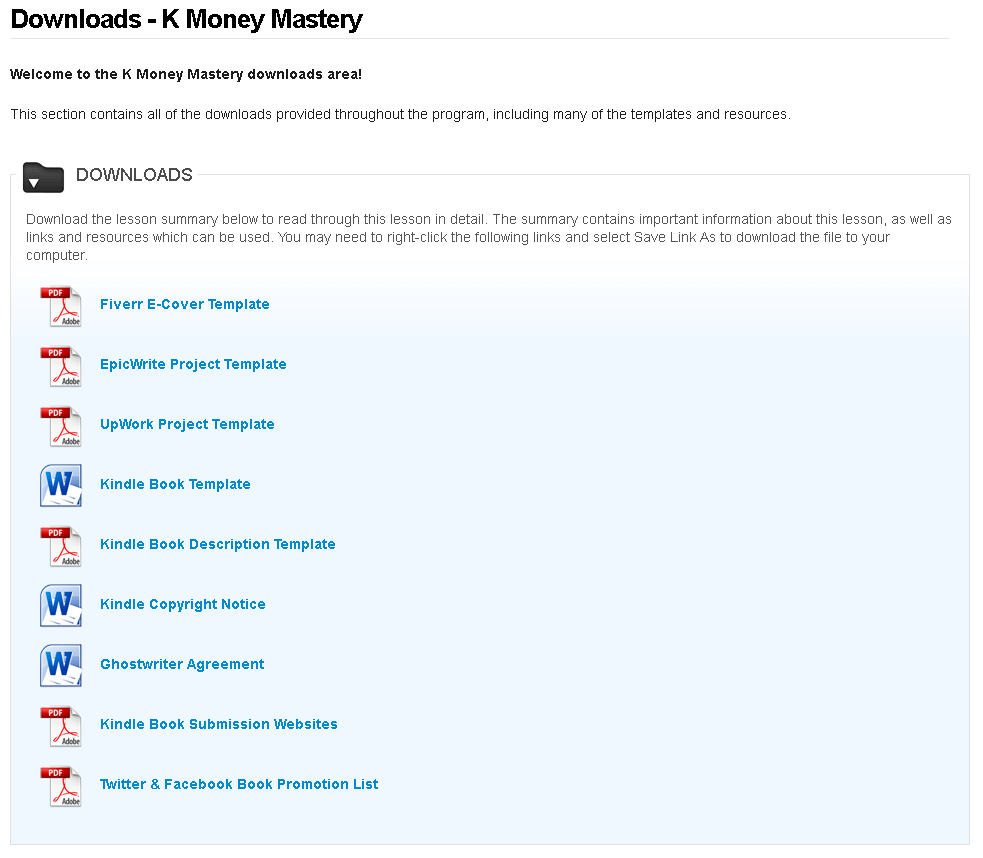 k money mastery free download