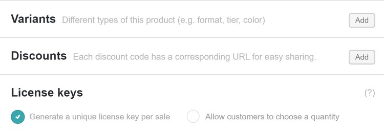 Gumroad License Keys