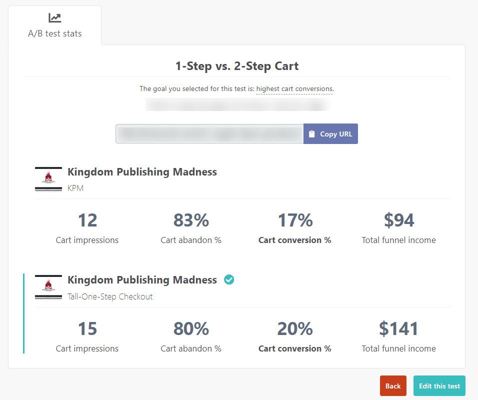 step checkout Example