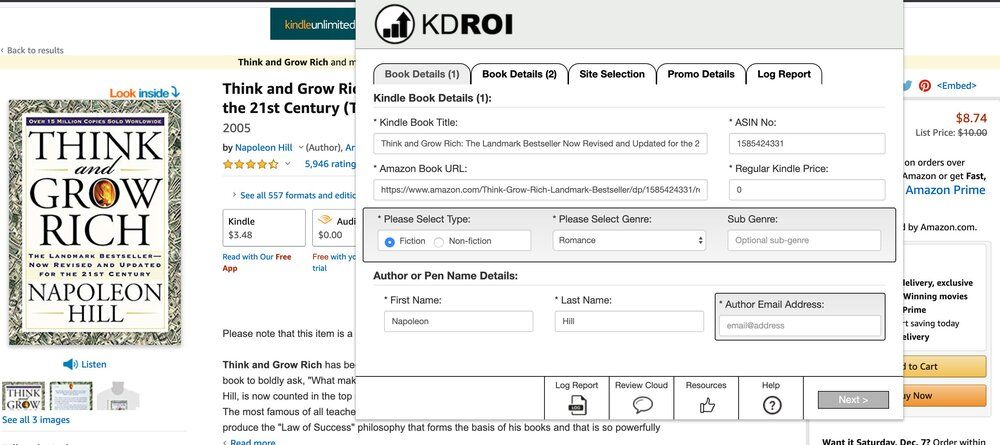KDROI Extension Dashboard