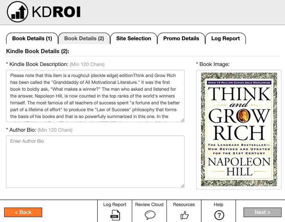 KDROI Fills In Meta Data from Amazon