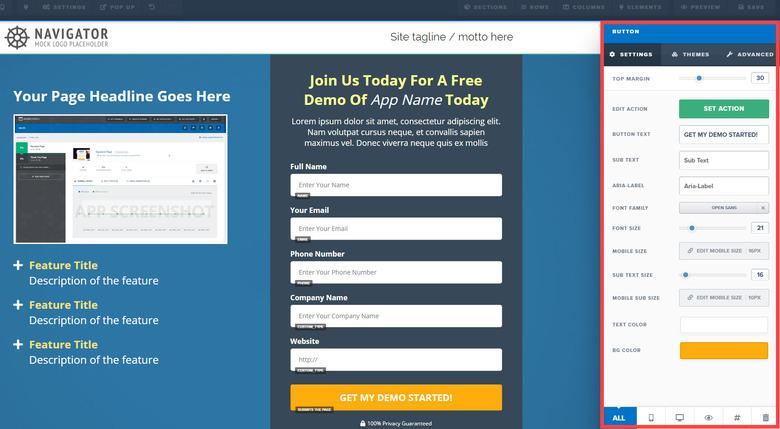 Page Editor marketing software