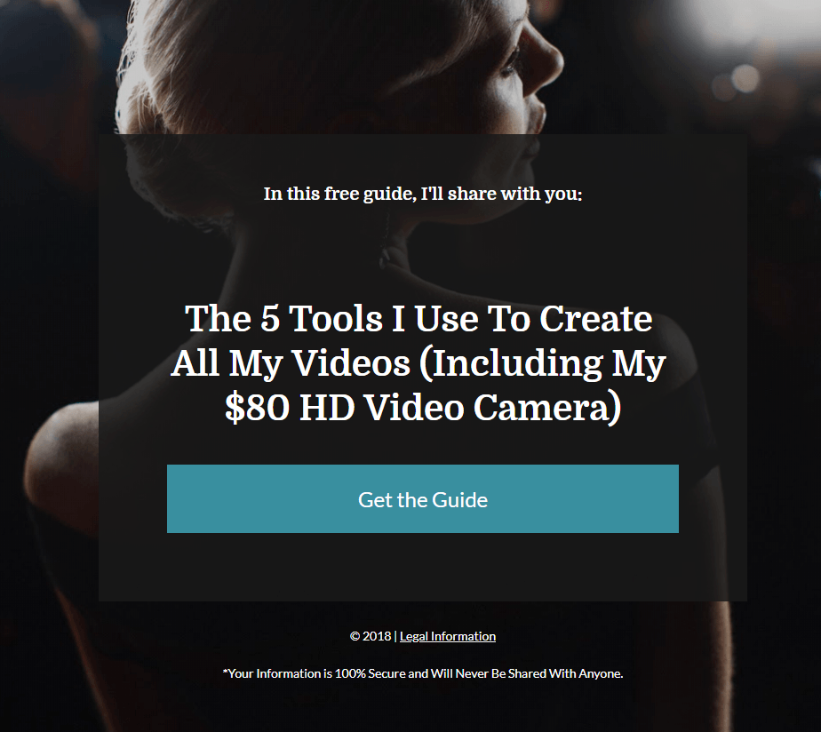 Author or Blog Basic Squeeze Page
