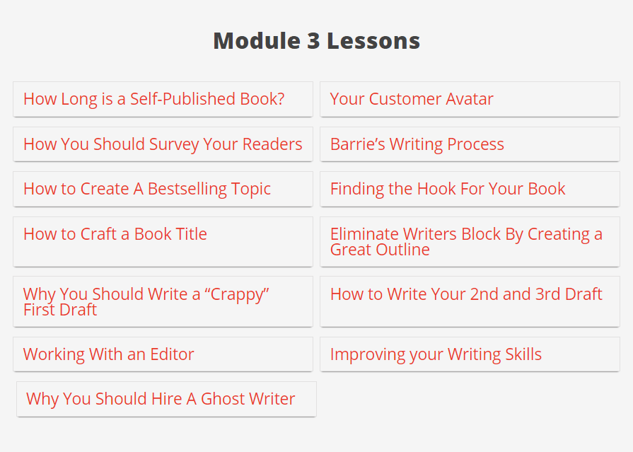 Authority Pub Academy Module 3 Lessons
