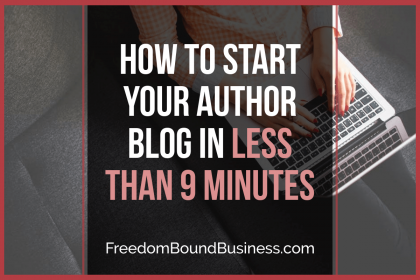 How to Start Your Author Blog