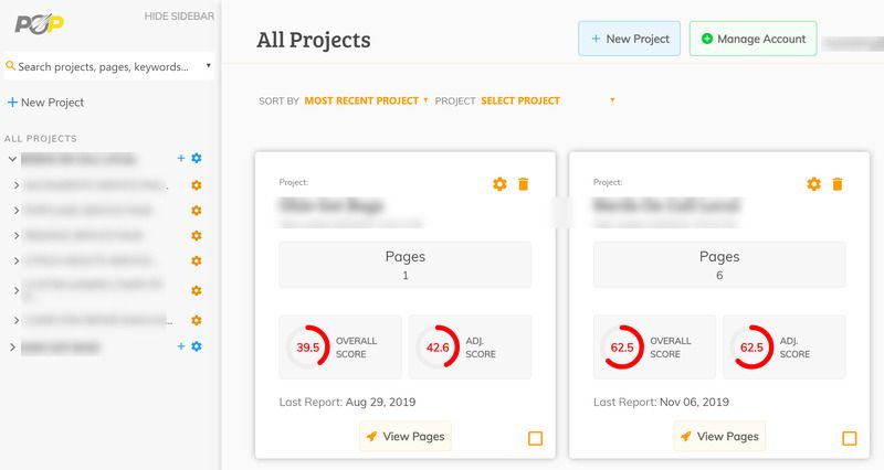 Page Optimizer Pro Project Dashboard