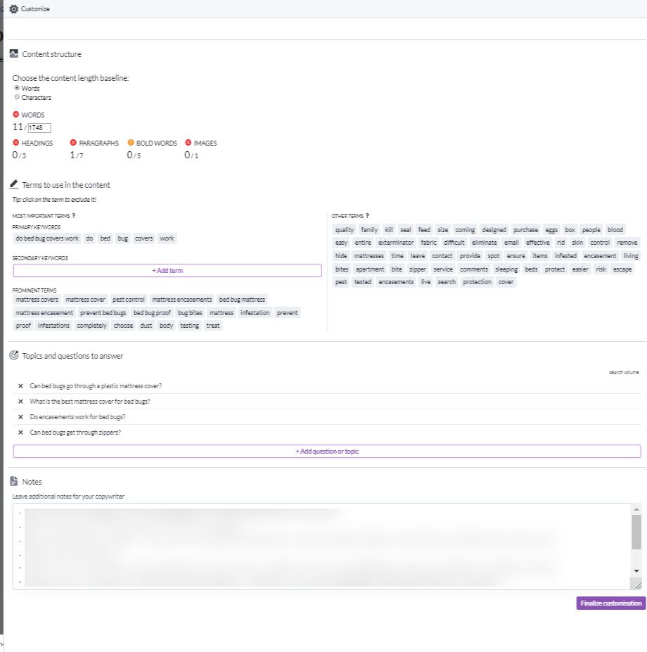 Surfer Content Editor Step 2.1