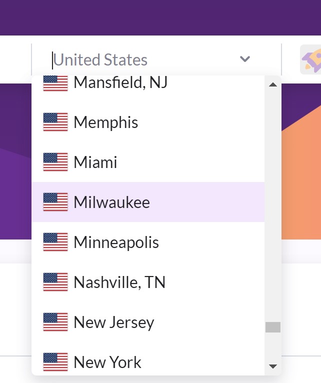 Surfer Specific City Location Settings