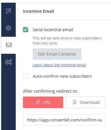 new email subscribers settings