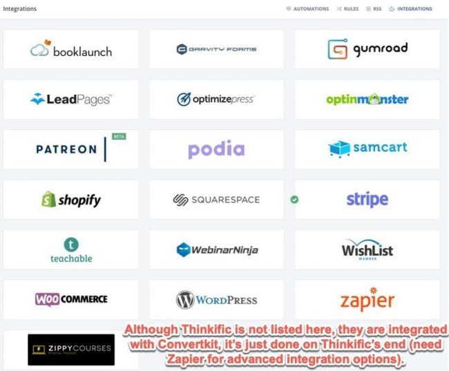 more integrations