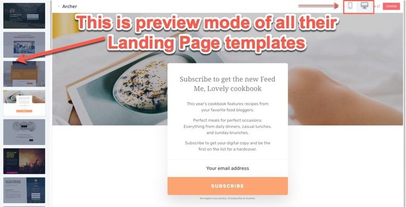 landing page builder