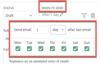Create Email Sequences