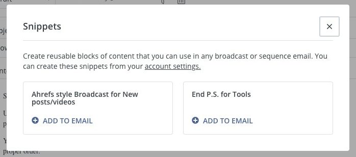 email content feature set