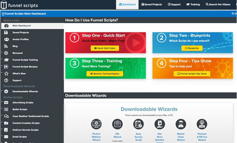 Funnels Scripts Dashboard