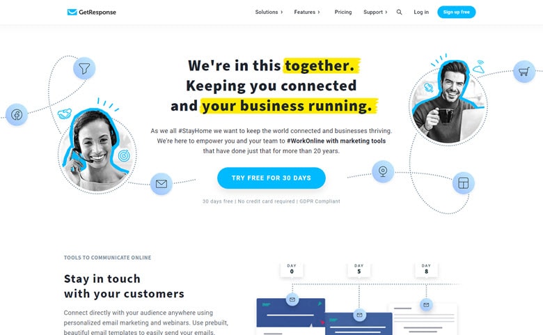 GetResponse Dashboard