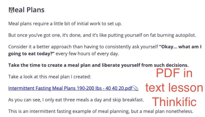 thinkific site course delivery