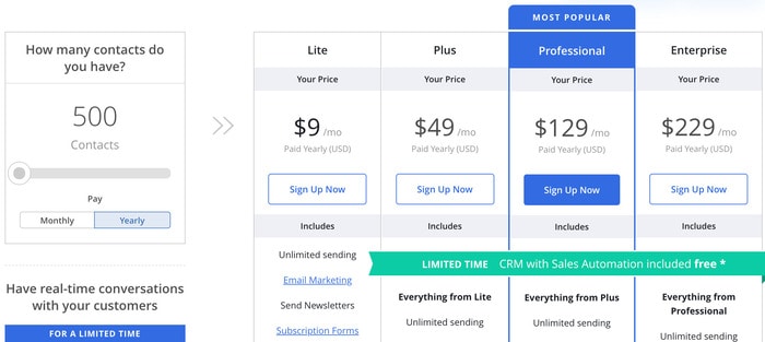 pricing plans