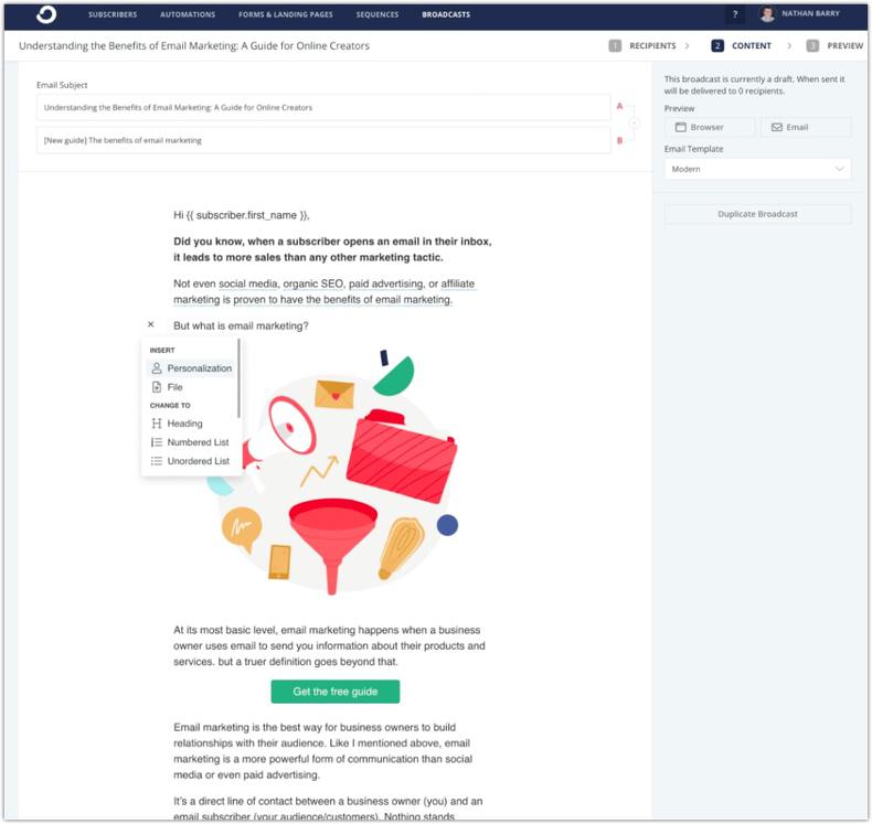 email marketing software