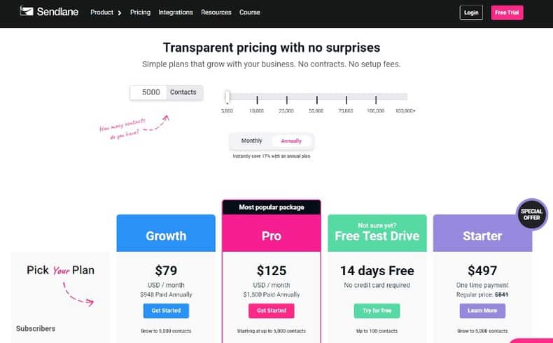 sendlane autoresponder email service