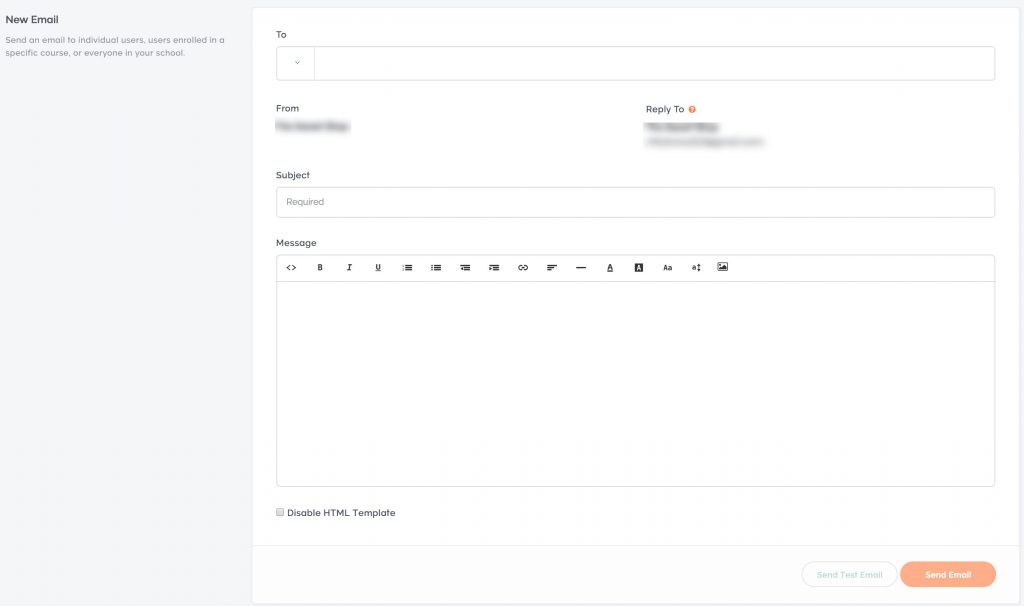 Teachable Compose Email