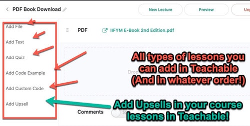 sales pages and upsells
