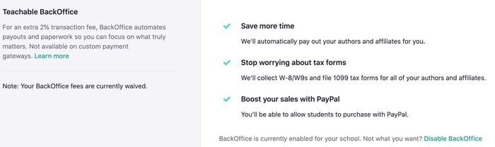 get started with backoffice