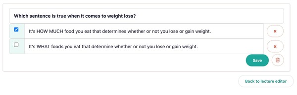 quiz features