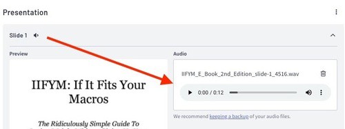 thinkific course features like audio