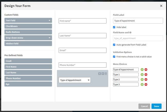 add forms