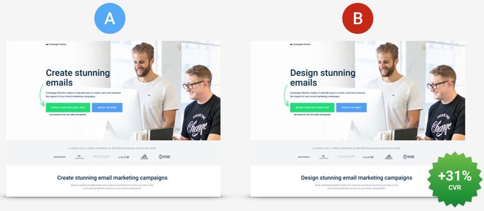 test multiple landing pages