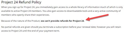 course project 24 refund