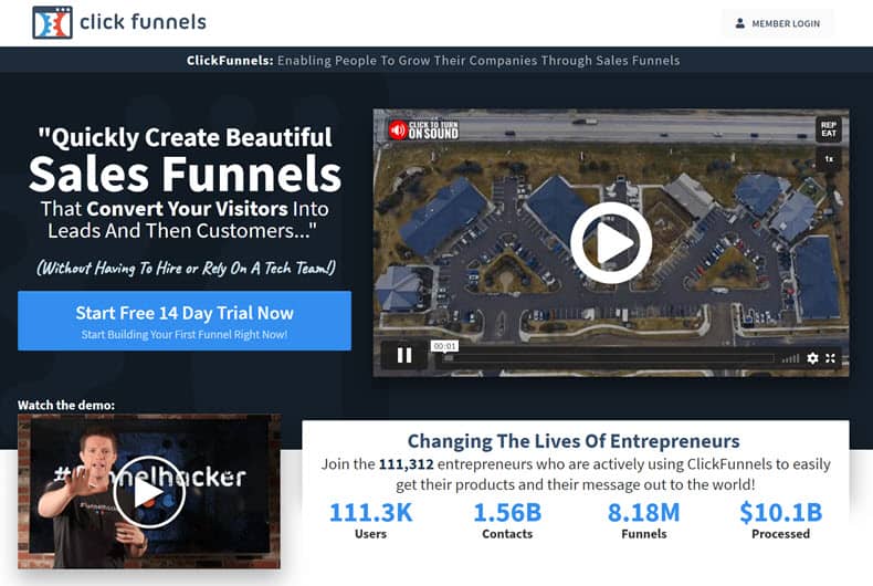 landing page content