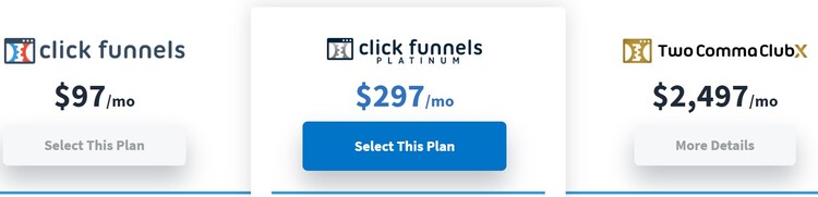 click funnels plans