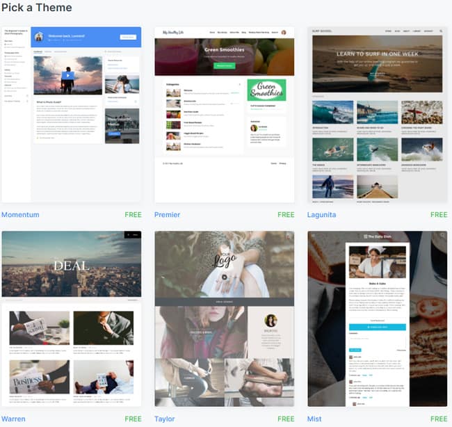 course platform themes