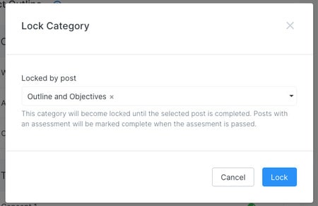 online course locking