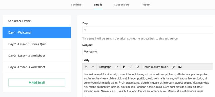 send emails to email list