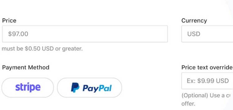 teachable kajabi payment options