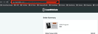 Checkout Page URL