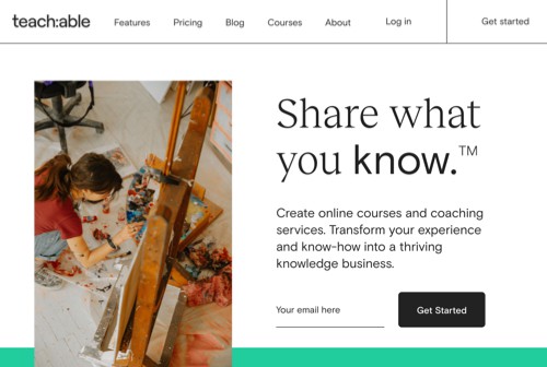 teachable online course platform