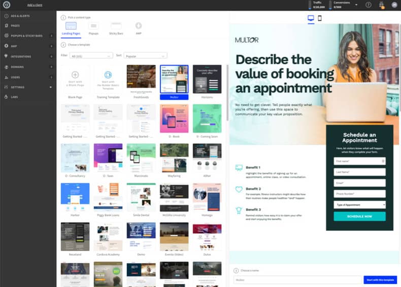 customizable templates