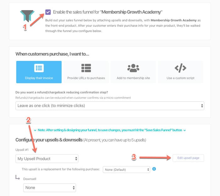 upsell funnels