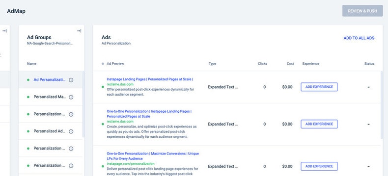 instapage features