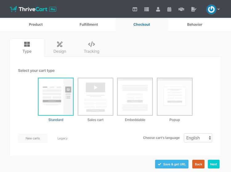 cart checkout page