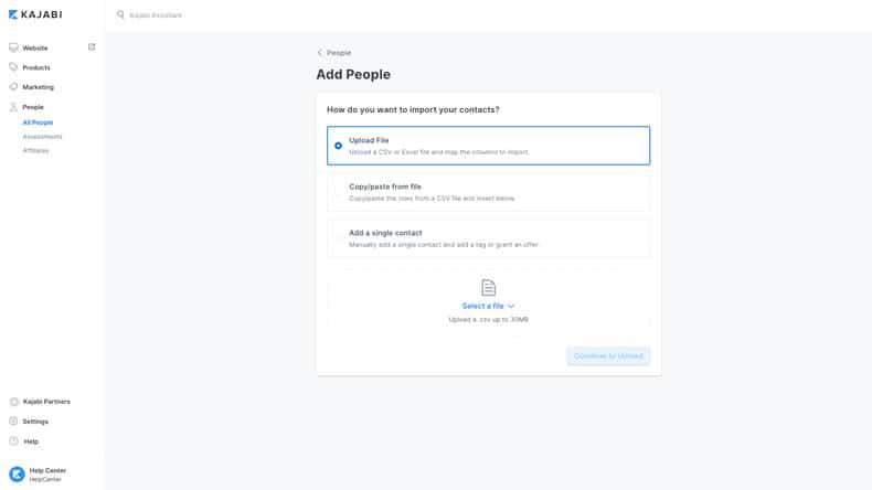 people tab