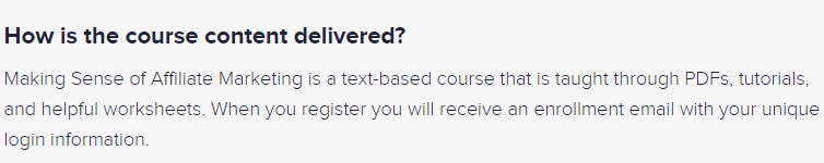 took the course and mainly text