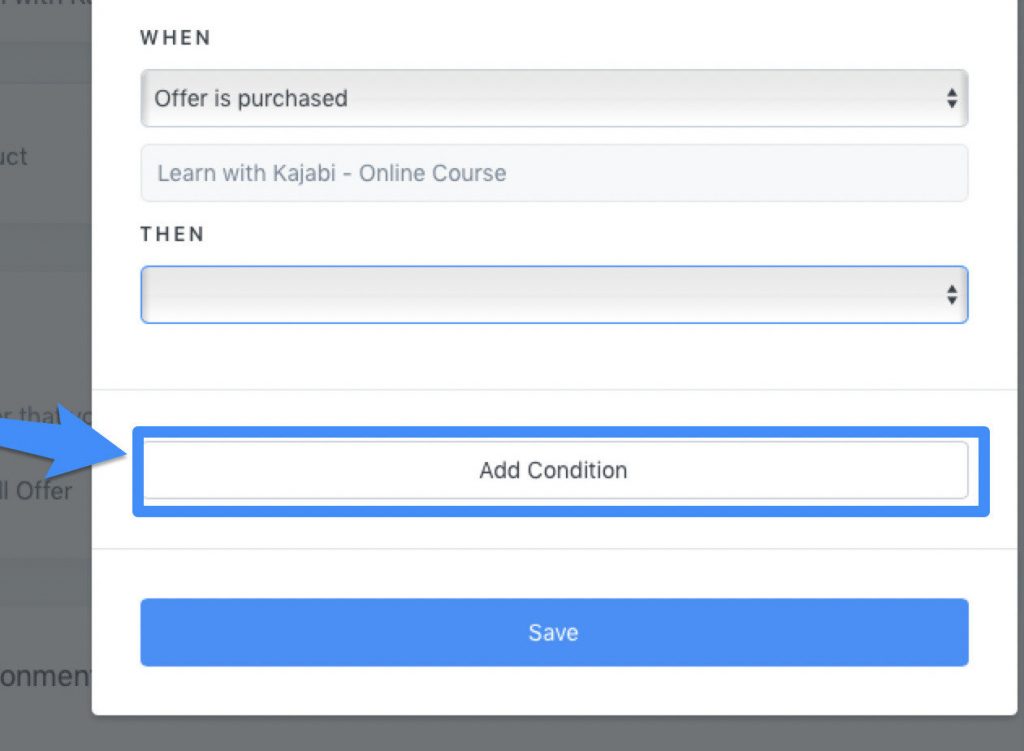 Advanced automations when and then command
