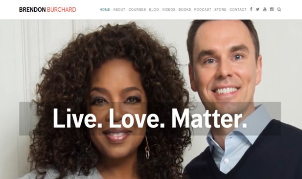 screenshot of Brendon Burchard