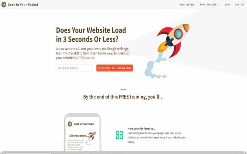 Geek in Your Pocket Website Home Page