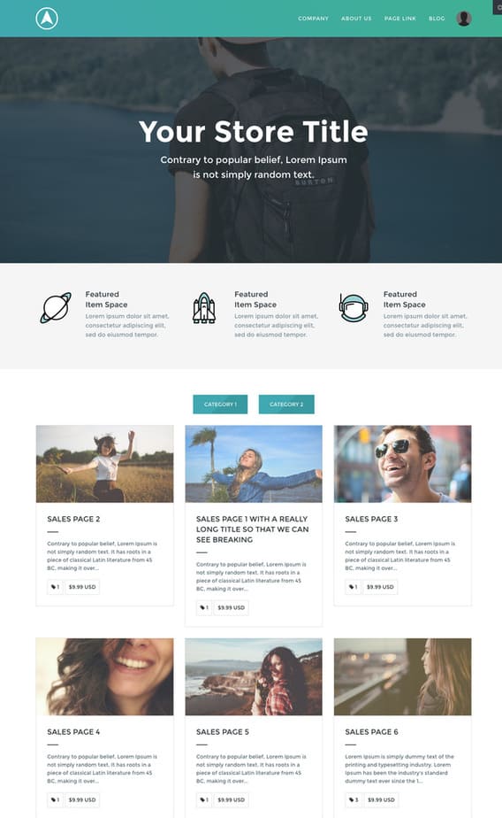 easily customize this page