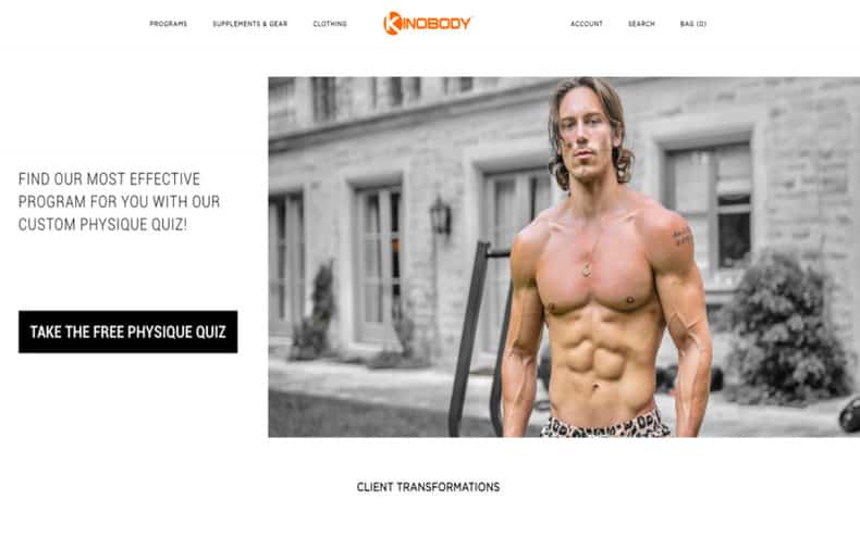 Kinobody Movie Star Program Website Home Page